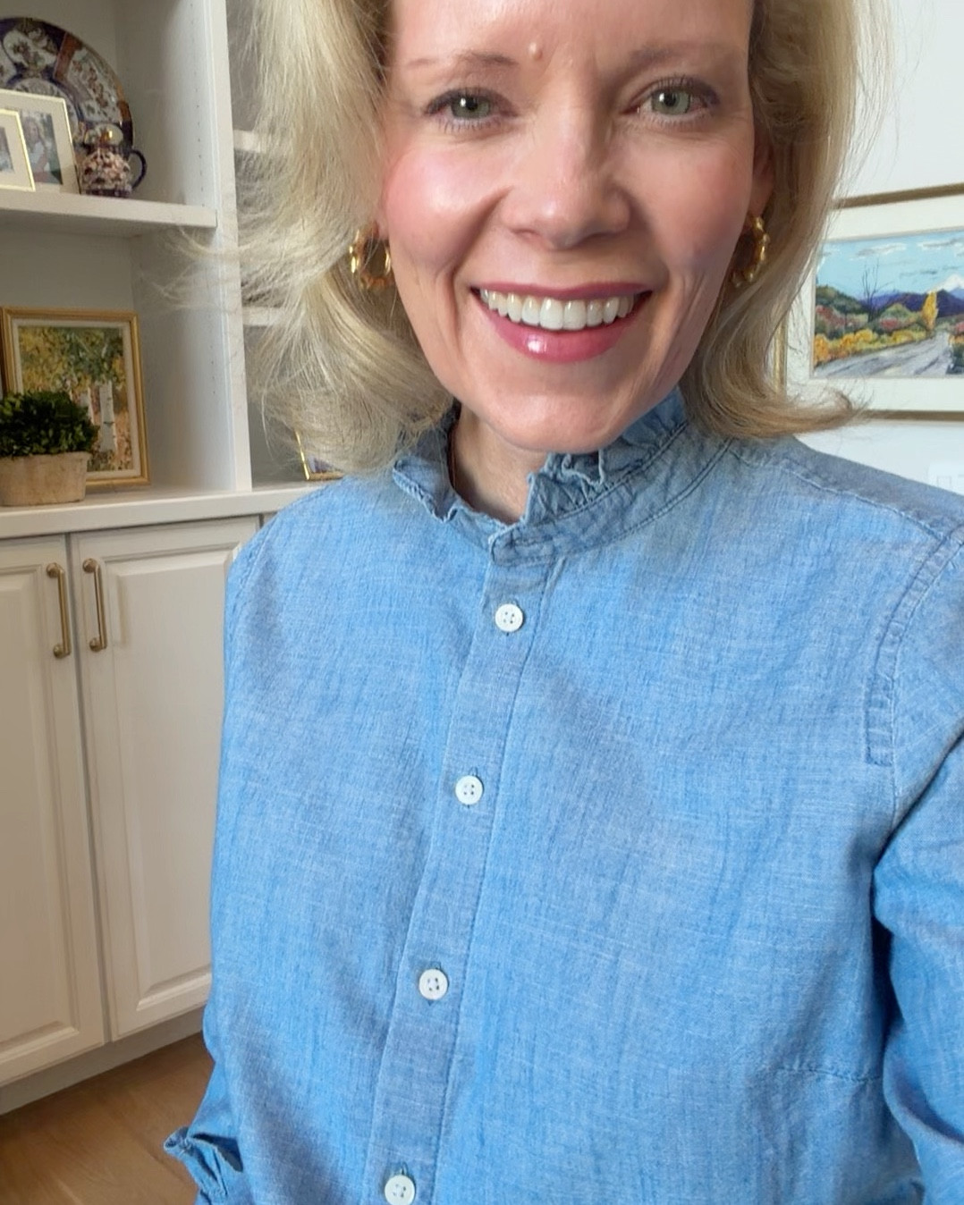 Love this classic spring and summer outfit! I have the ruffle top in two different colors and love it. Colette jeans are the best. These super comfy sandals are new and I know I will wear them a bunch! Bought my regular size in all. ￼

#LTKSaleAlert #LTKootd #LTKSeasonal