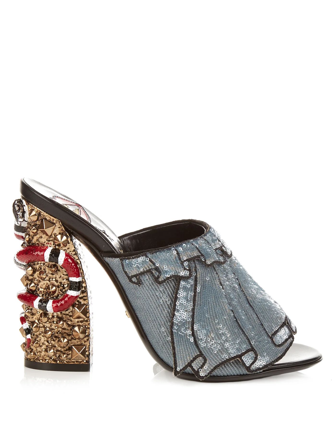 Owen hand-embroidered sequin sandals | Matches (UK)