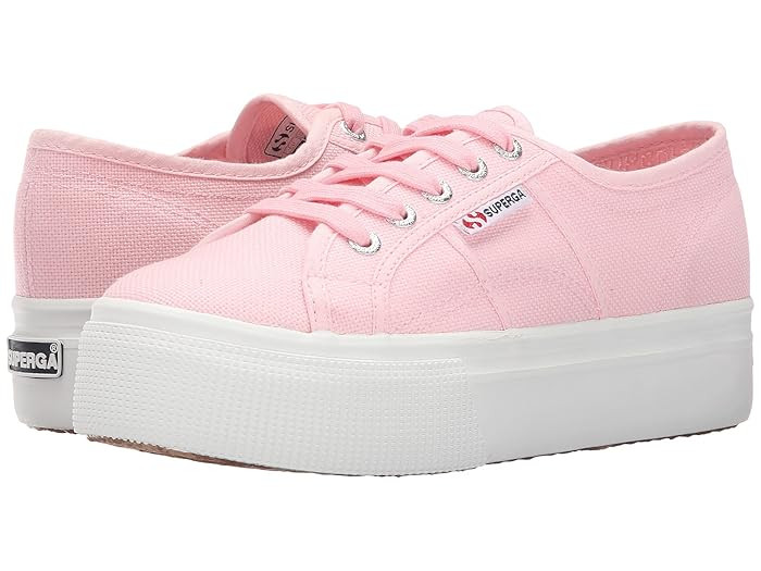 Superga 2790 Acotw Platform Sneaker (Pink) Women's Lace up casual Shoes | Zappos