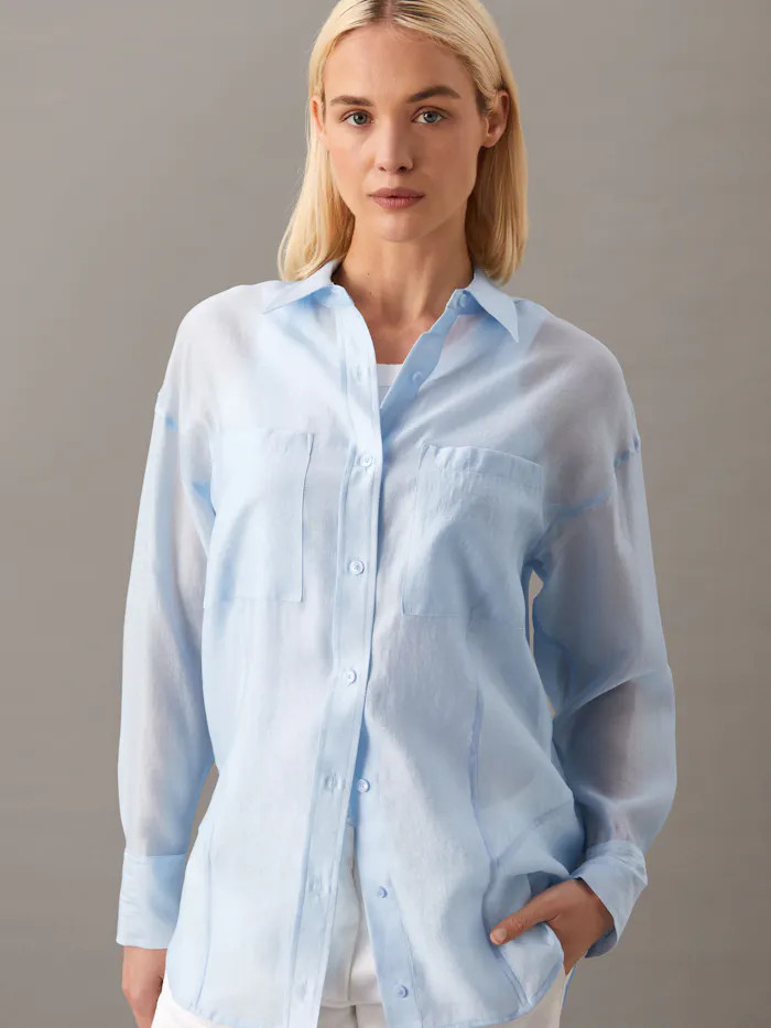 Sheer Relaxed Shirt | Calvin Klein (AU)