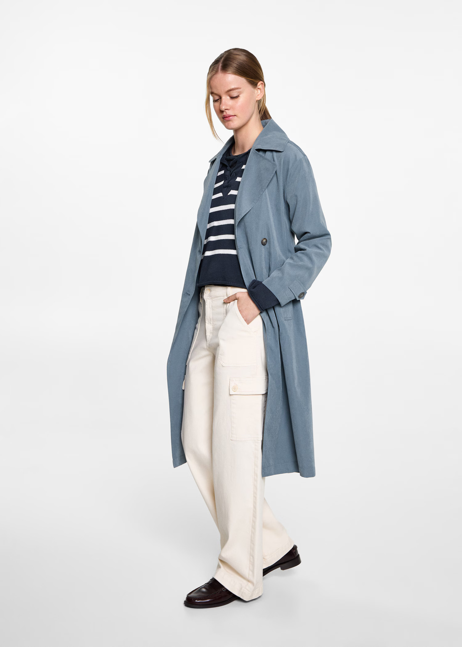 Belt flowy trench | Mango (US/MX/AU)