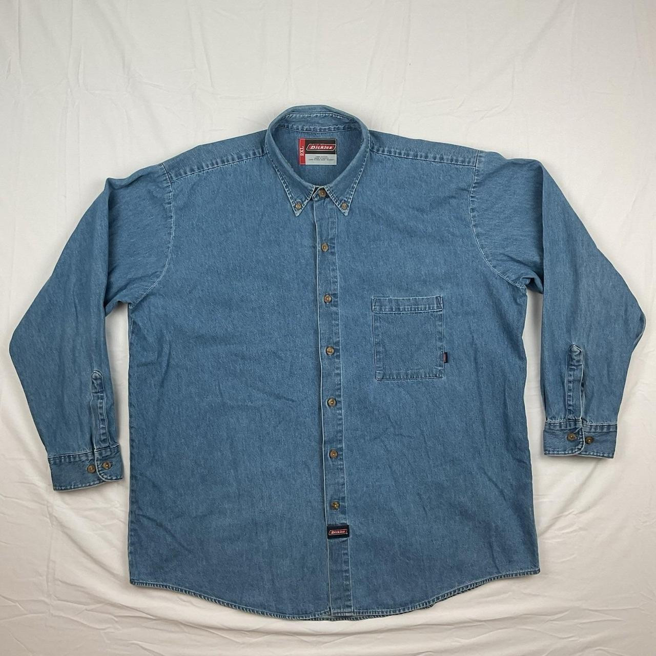 Dickies Men's Shirt - Blue - XXL | Depop US