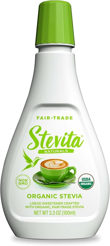 Stevita Organic Liquid Stevia - 3.3 oz - All-Natural Sweetener, Zero Calories - USDA Organic, Non... | Amazon (US)