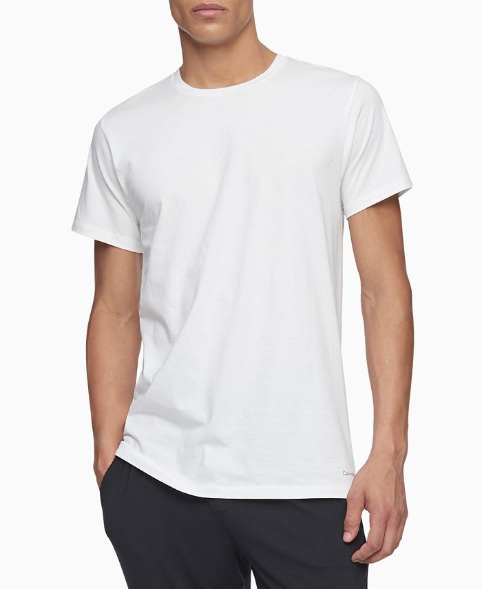 Calvin Klein Men's 3-Pack Cotton Classics Crewneck T-Shirts  & Reviews - Underwear & Socks - Men ... | Macys (US)