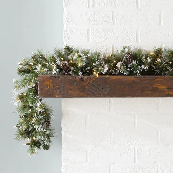 108'' in. Lighted Faux Garland | Wayfair North America