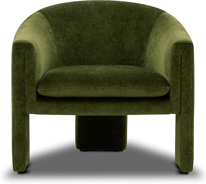 POLY & BARK Ennis Lounge Chair, Distressed Green Velvet | Amazon (US)