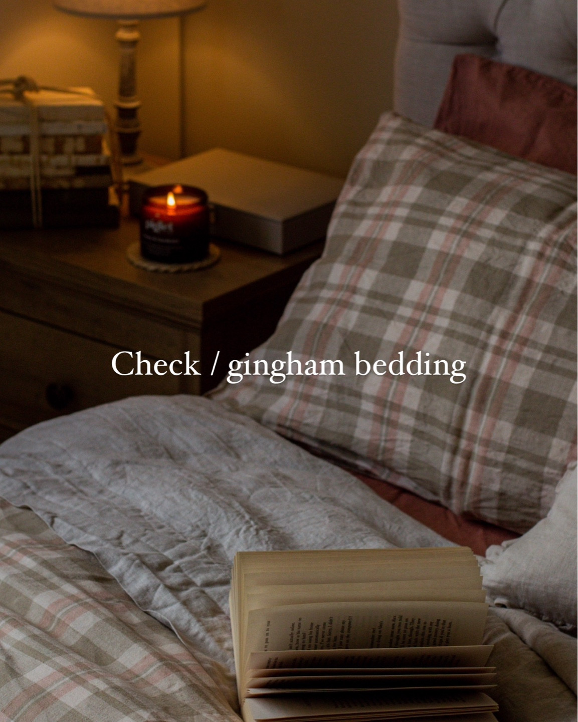 Check / gingham bedding ✨ #bedding 

#LTKsummer #LTKhome #LTKuk