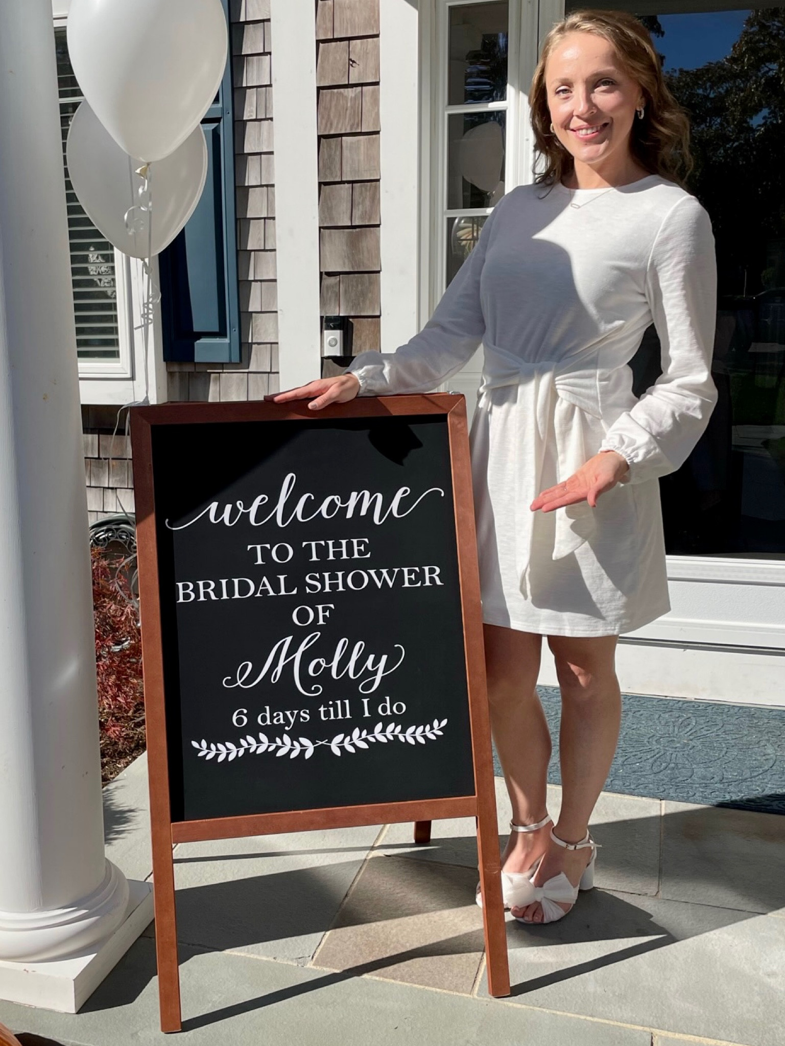 DIY Bridal Shower Welcome Sign!
Super easy DIY Welcome Sign with chalk decal. Great for wedding welcome sign, bridal showers, baby showers etc. 

#LTKunder100 #LTKunder50 #LTKwedding