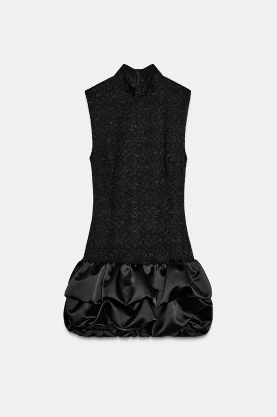 COMBINATION LACE SHORT DRESS | Zara US