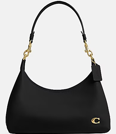 COACH Juliet Leather Shoulder Bag - Black | Dillard's