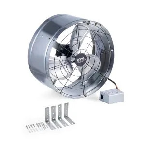 15 Inch Gable Mount Fan 1300 CFM Attic Exhaust Fan with Adjustable Thermostat | VEVOR US | Vevor