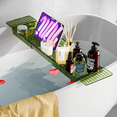 Bathtub Caddy Tray, Adjustable Bath Tray For Tub, Bath Accessories, Tub Caddy For Bathroom Luxury Spa, Expandable Size Bath Tub Organizer With Anti-Sl | Wayfair North America