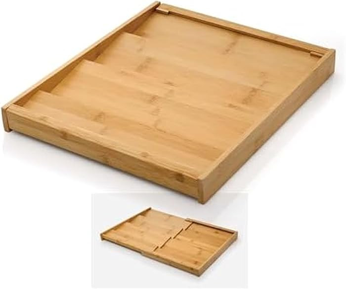 Copco Bamboo Expandable Spice Organizer Drawer and Counter Lazy Susan Turntable Style Tiered Rack... | Amazon (US)