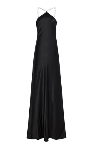 Cadence Beaded Satin Maxi Slip Dress | Moda Operandi (Global)