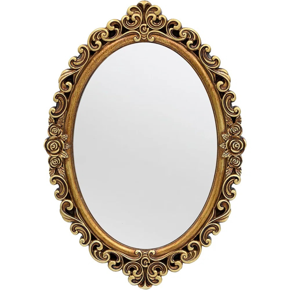 House of Hampton® Oval Wall Mirror Mirror Vintage Hanging Mirrors For Bedroom Living-room Dresse... | Wayfair North America