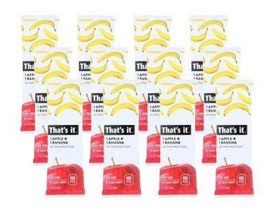 That's It Apple and Banana Fruit Bar Gluten-Free - 12 bars, 1.2 oz | Target