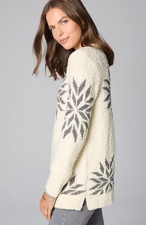 Intarsia Snowflake Sweater | J. Jill