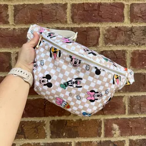 Fab Five Tan Checkered Nylon Fanny Pack | Etsy (Global)