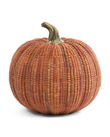 8in Corn Textured Pumpkin | TJ Maxx