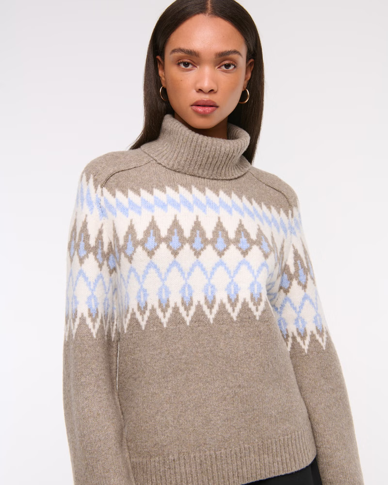 Fairisle Turtleneck Sweater | Abercrombie & Fitch (US)