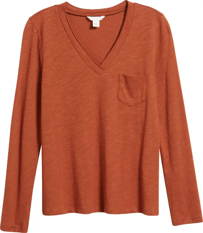 Long Sleeve V-Neck Shirt | Nordstrom