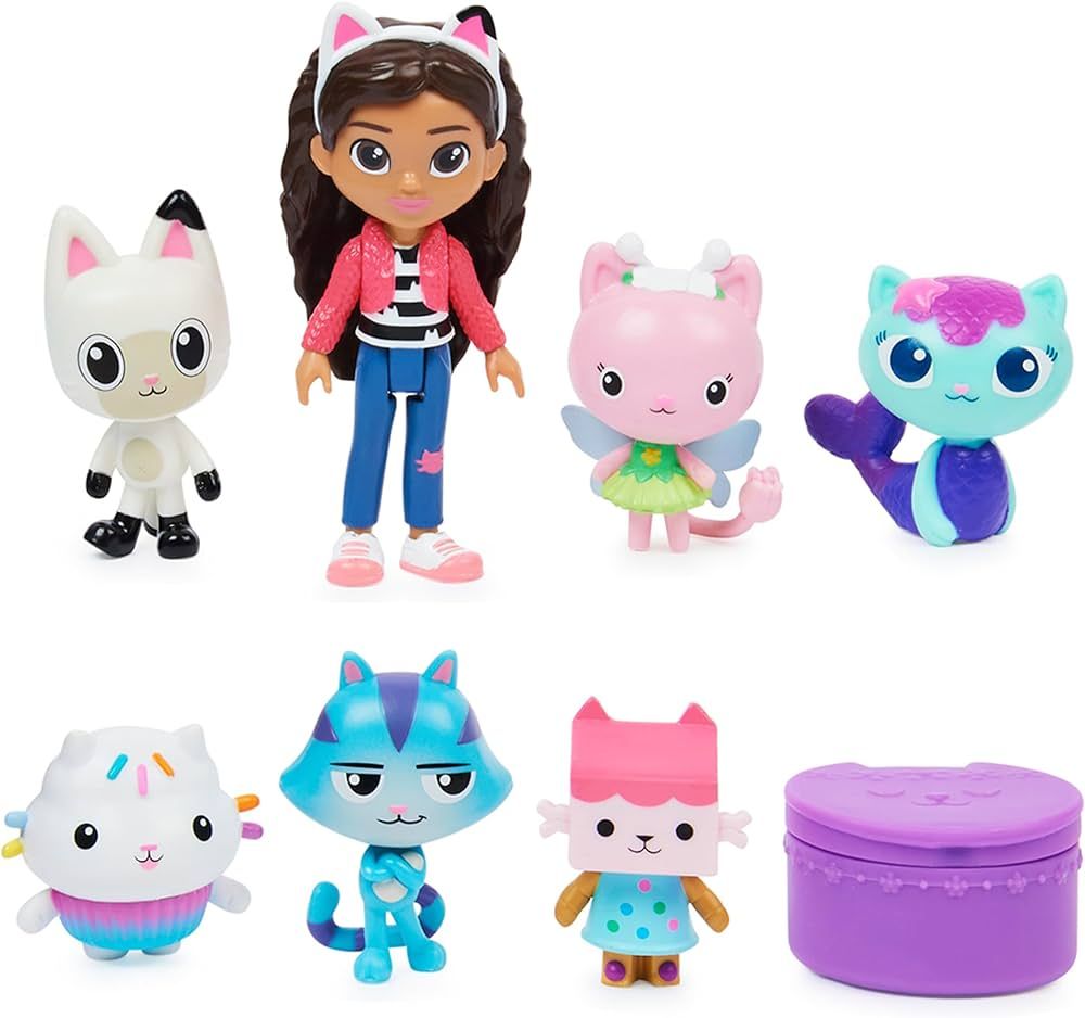 Gabby's Dollhouse, Deluxe Figure Gift Set with 7 Toy Figures and Surprise Accessory, Kids Toys for A | Amazon (US)