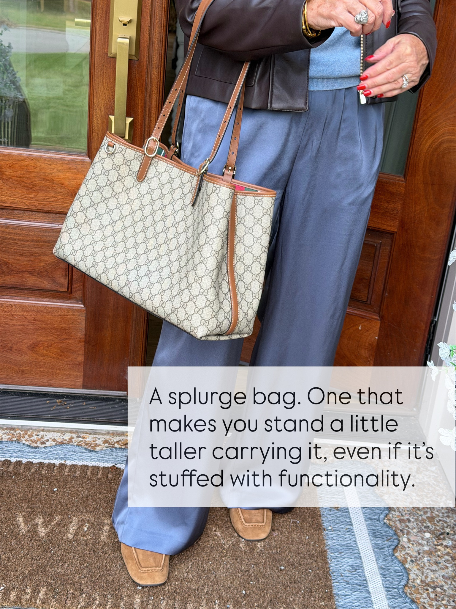 It’s doesn’t have to be Gucci. Some splurge bags are much less. You decide what will bring that giddy. I’ll link a few favorites 

Satin pants size med short. This color also comes in the crepette

#LTKOver40 #LTKMidsize #LTKWorkwear
