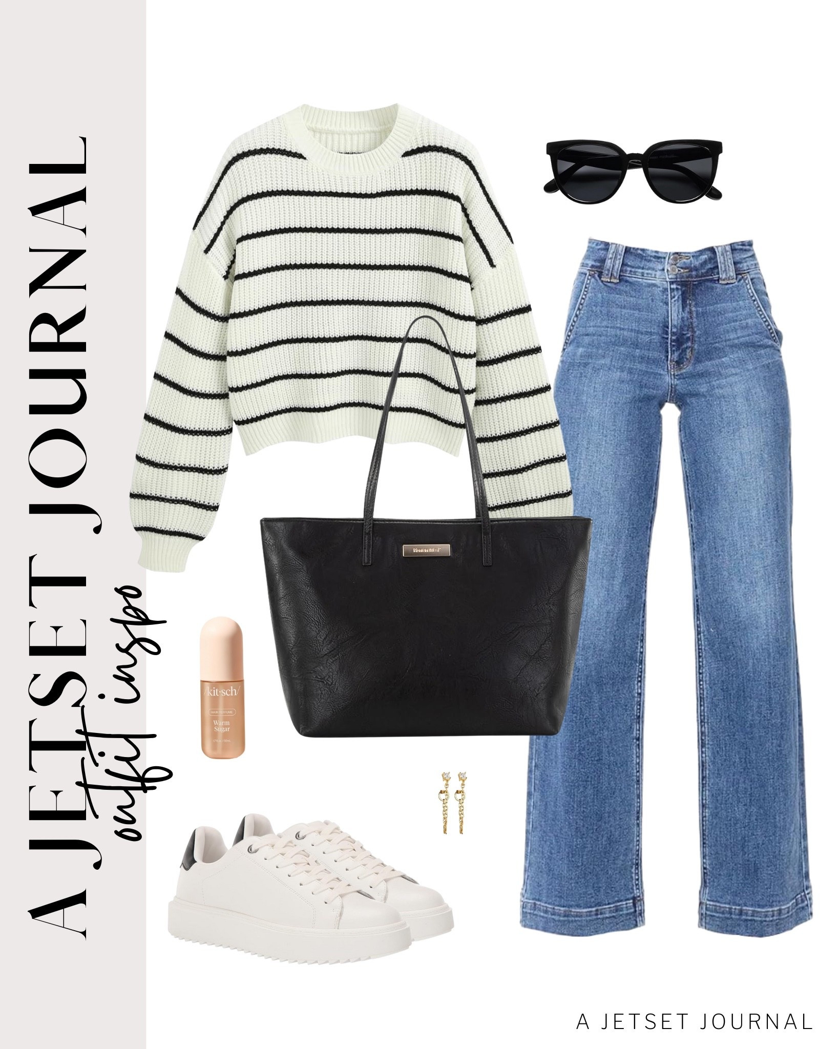 This new striped sweater is so fun to wear and so easy to style with jeans!
wide leg stretchy jeans, huggie hoop earrings, kitsch hair perfume, airport outfit, fall to winter fashion, comfy outfit, winter style, everyday look, running errand outfit idea, makeup favorite, beauty must have, affordable style, amazon fashion

#LTKU #LTKFindsUnder50 #LTKSeasonal