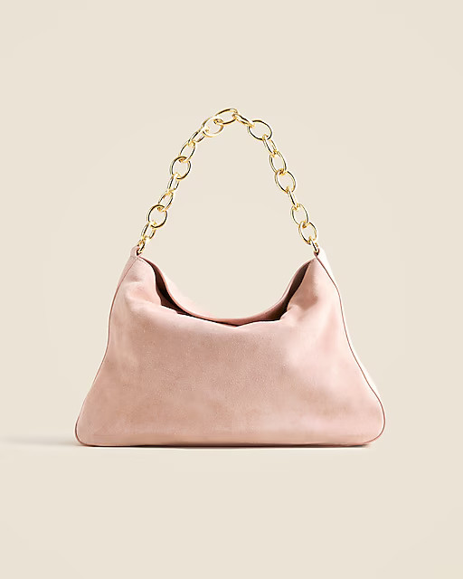 Berkeley chainlink shoulder bag in suede | J. Crew US