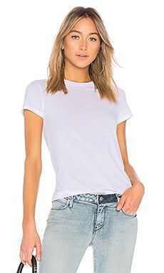 Vince Essential Crew Neck Tee in Optic White from Revolve.com | Revolve Clothing (Global)