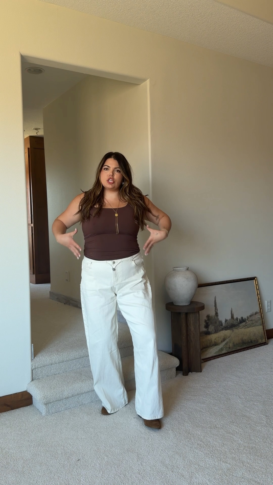 Today’s ootd! Headed to the doctor today, otherwise baby girl was home all day and we enjoyed our snuggles 💕

Size xl in the white denim
Xl in the skims inspired tank from Amazon 
Size xl in the suede bomber jacket 

#LTKSpringSale #LTKmomlife #LTKMidsize