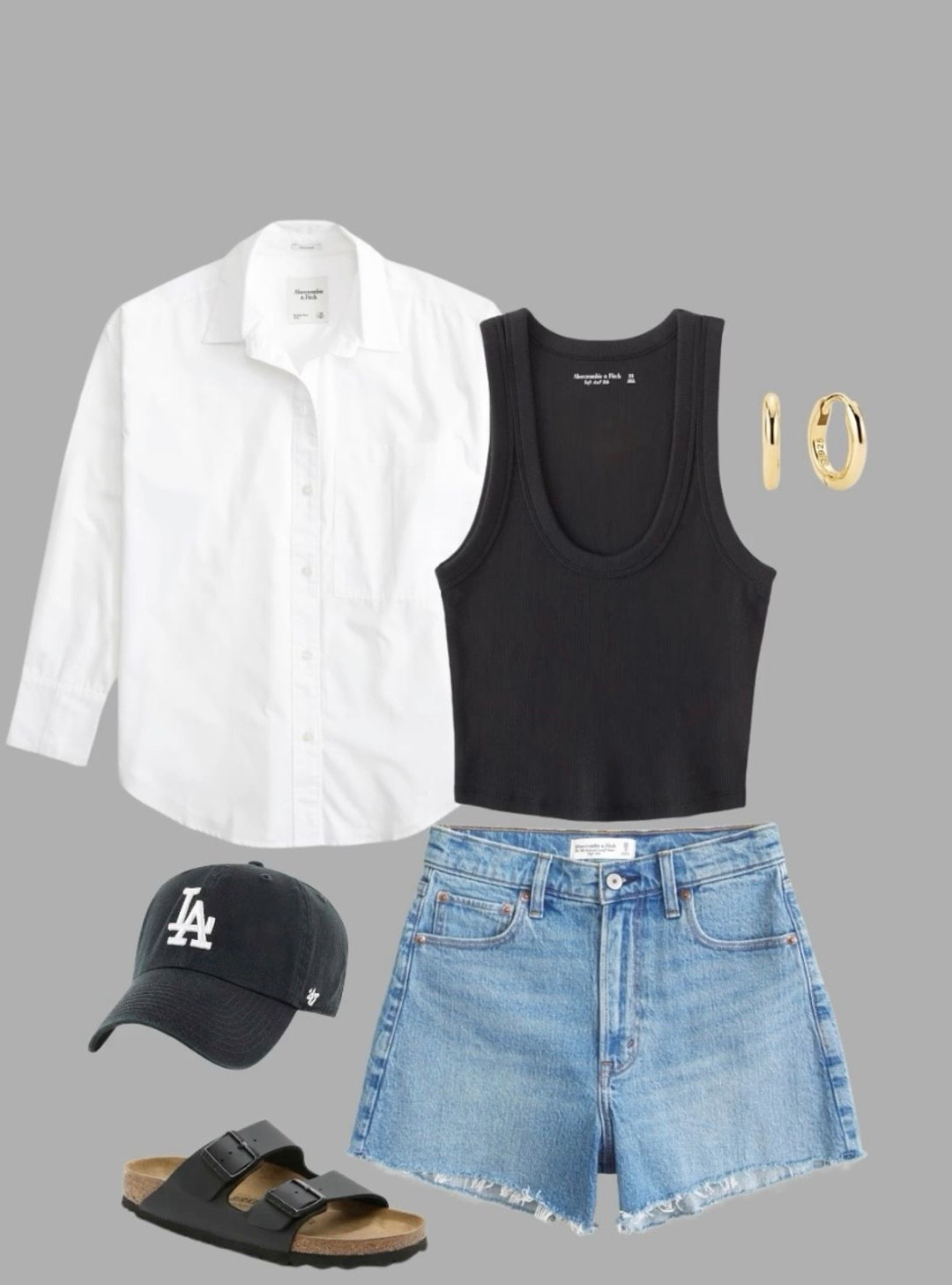 Casual summer outfits Black baseball cap
Birkenstock sandals Denim shorts outfits Spring outfit Abercrombie DSW shoes • spring footwear inspo • Casual outfit ideas • black tank top outfit • Everyday outfit ideas • Comfortable outfit ideas • Minimalist outfit ideas • Neutral outfit ideas • oversized white shirt • 2026 footwear trends • 2026
fashion trends • 2026 spring footwear • 2026 springfashion • Weekend outfit • City outfit • Travel outfit • Work outfit • Vacation outfit • Farmers market outfit • Brunch outfit • Coffee shop outfit • Shopping outfit • Running errands outfit • Cozy outfit • Lazy day outfit • Work from home outfit #LTKshoecrush #LTKstyletip 

#LTKootd