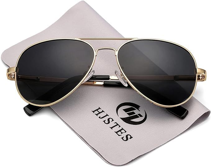Polarized Kids Aviator Sunglasses for Girls Boys Classic Juniors Glasses UV400 Protection Lens,52... | Amazon (US)