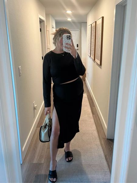 Winter outfit, holiday outfit, sweater dress, Amazon outfit, Amazon fashion, Christmas outfit, black dress, work outfit, This set from Amazon will be on repeat through fall and winter! So comfy but still so chic…and affordable!

#LTKfindsunder50 #LTKmidsize #LTKstyletip