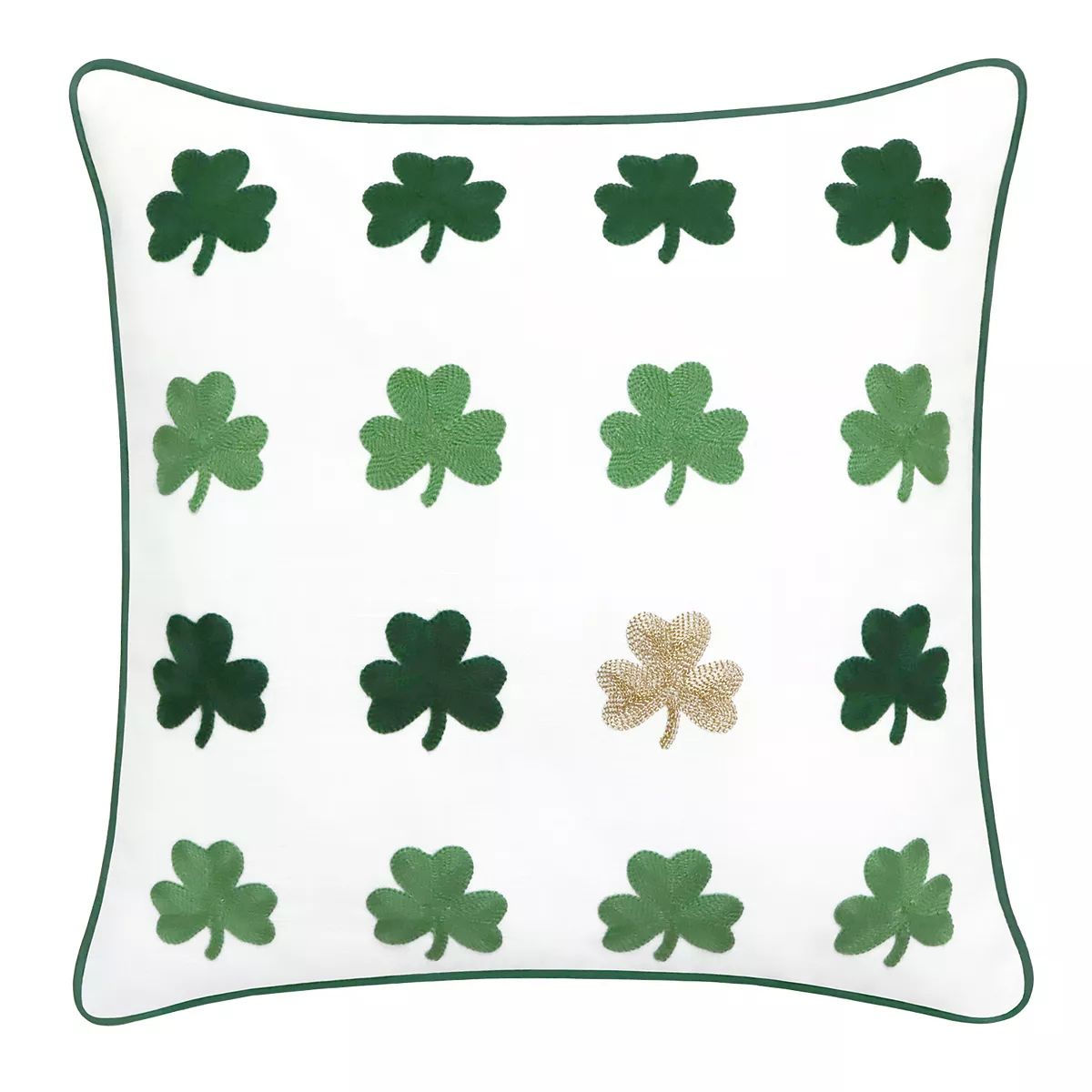 Celebrate Together St. Patrick's Day Light Linen Clover Pillow | Kohl's