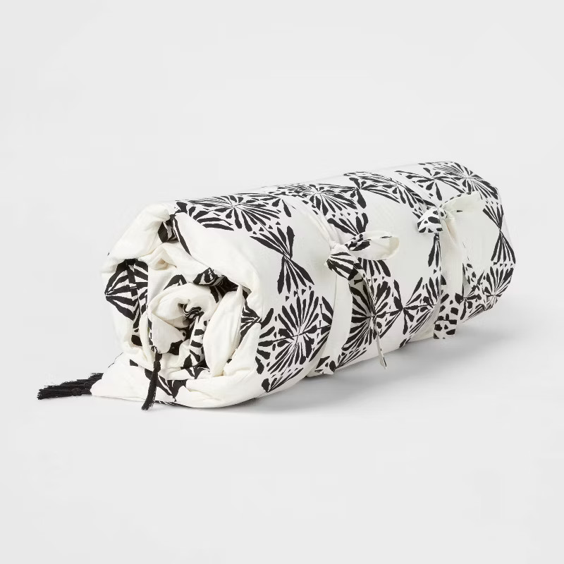 Printed Lounge Pillow Black/White - Threshold™ | Target