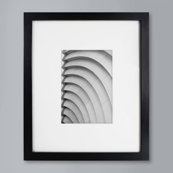 10" x 12" Matted to 5" x 7" Thin Gallery Frame Black - Made By Design™ | Target