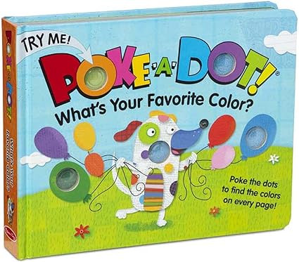 Melissa & Doug Children's Book - Poke-a-Dot: What’s Your Favorite Color (Board Book with Button... | Amazon (US)