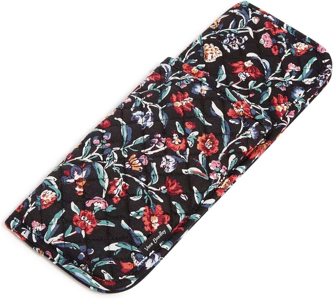 Vera Bradley Women's Cotton Heat Resistant Curling & Flat Iron Holder, Perennials Noir, One Size | Amazon (US)