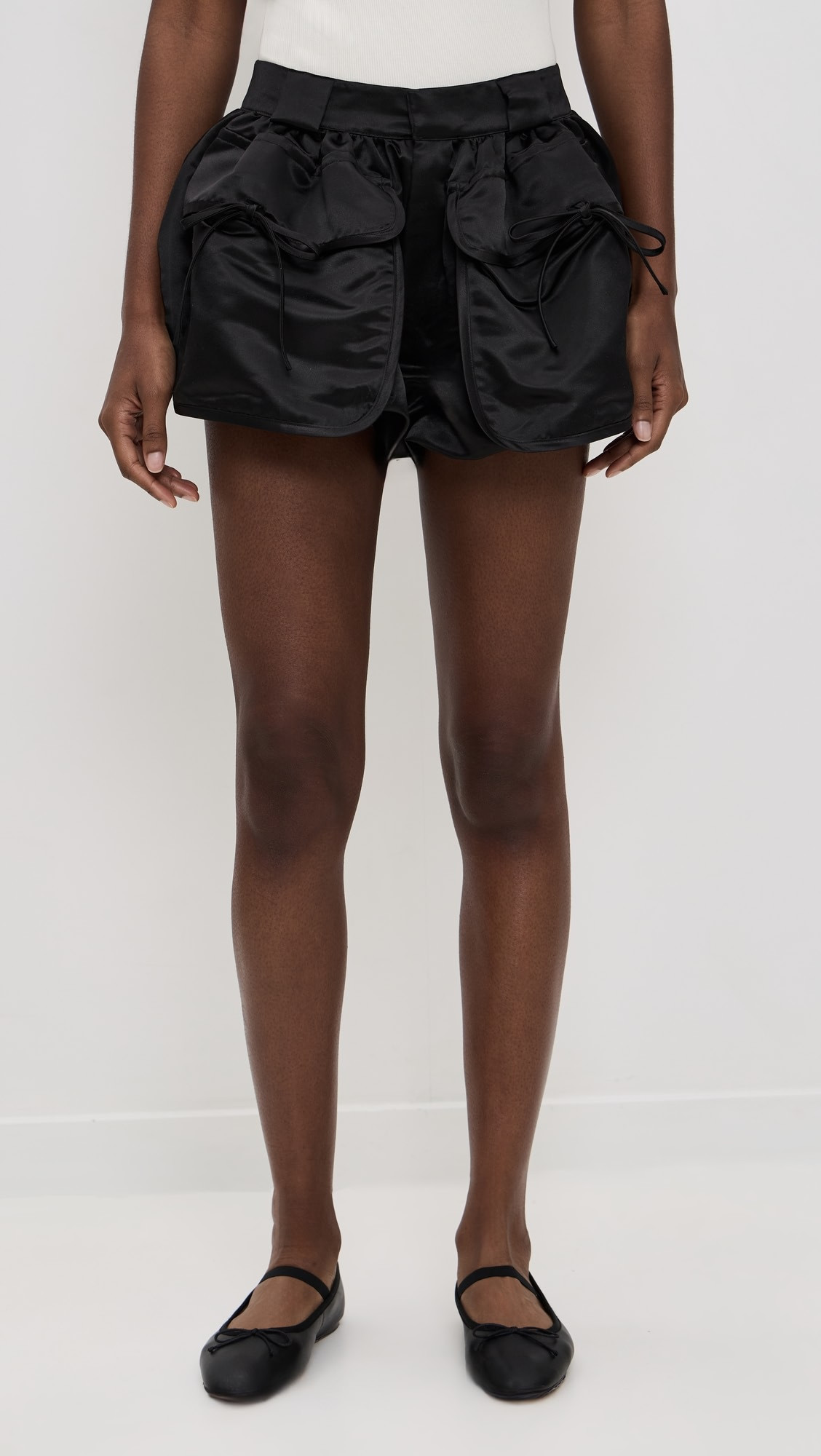 Loraine Satin Bubble Shorts | Shopbop