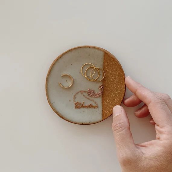 SECONDS Speckled Ceramic Trinket Dish / Handmade Ceramic Dish, Modern Ceramic Dish, Jewelry Dish | Etsy (US)