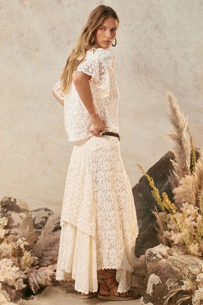 Lux Lisbon Lace Handkerchief Skirt | Spell Designs (USA) Inc