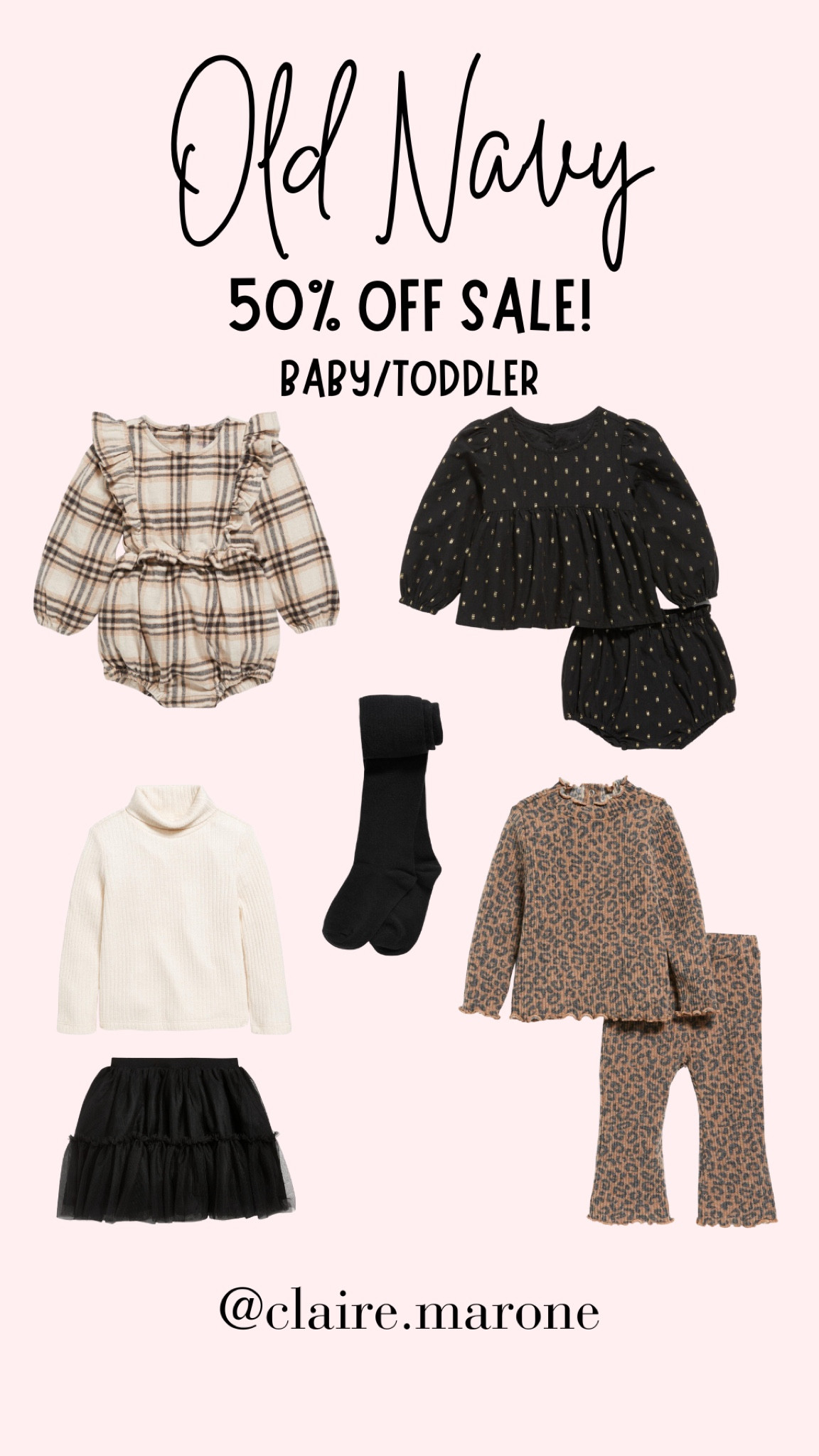 Old Navy 50% off sale!! The best discount you will get from this store + it doesn’t happen very often! So many cute new winter arrivals just in time 🥰

#LTKfindsunder50 #LTKbaby #LTKkids