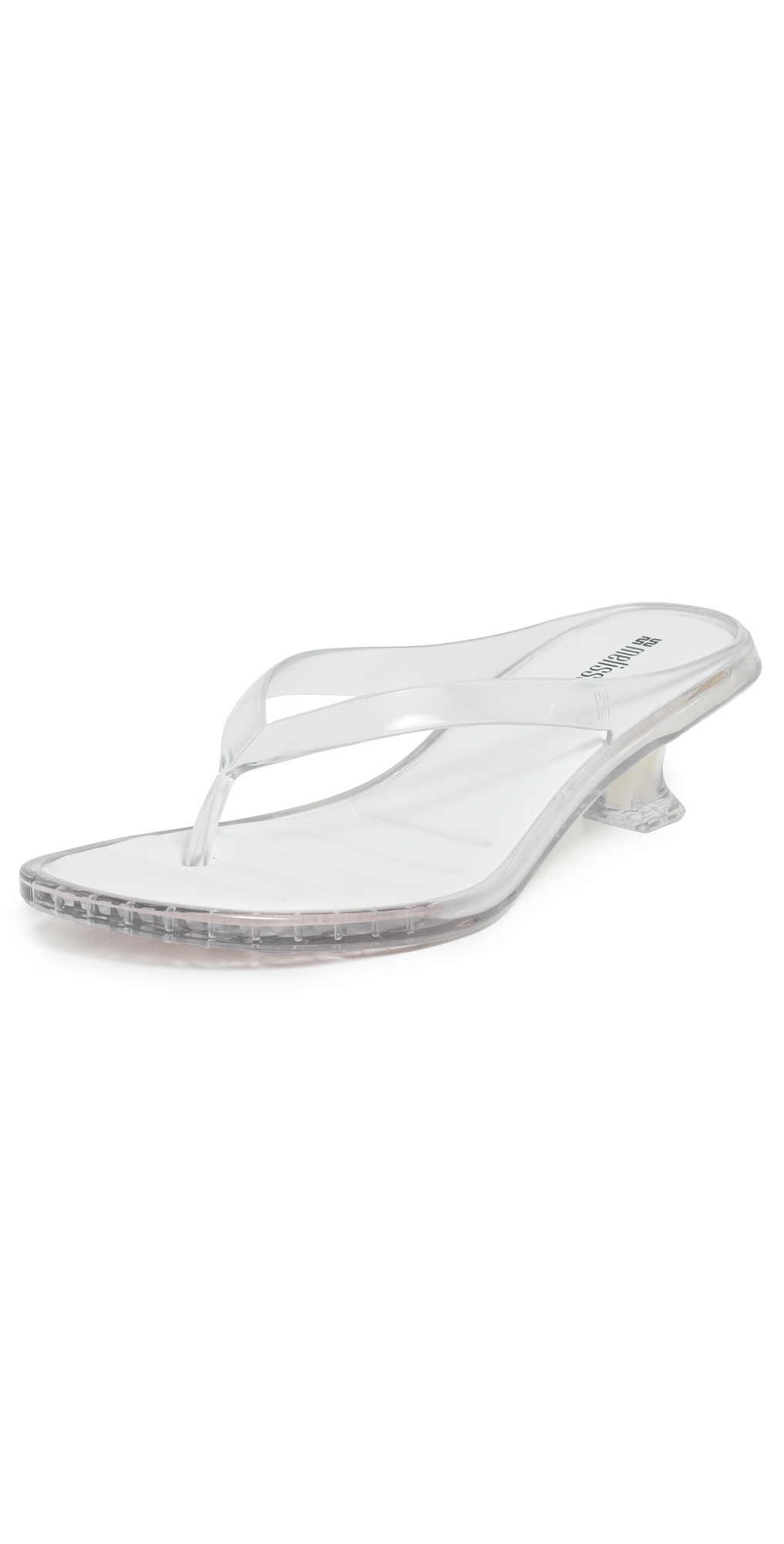 Melissa Jelly Kitten Heel Flip Flops Clear 10 | Shopbop