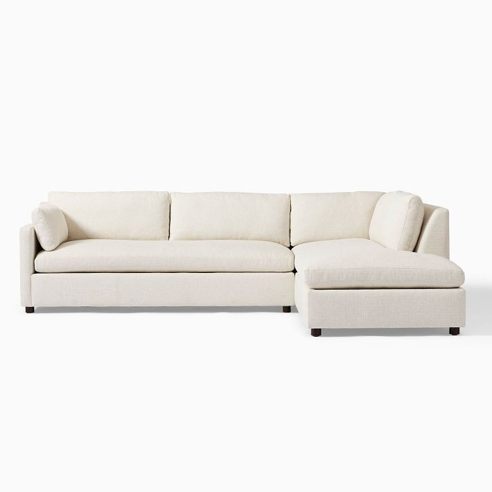 Marin 2-Piece Bumper Chaise Sectional (114") | West Elm (US)