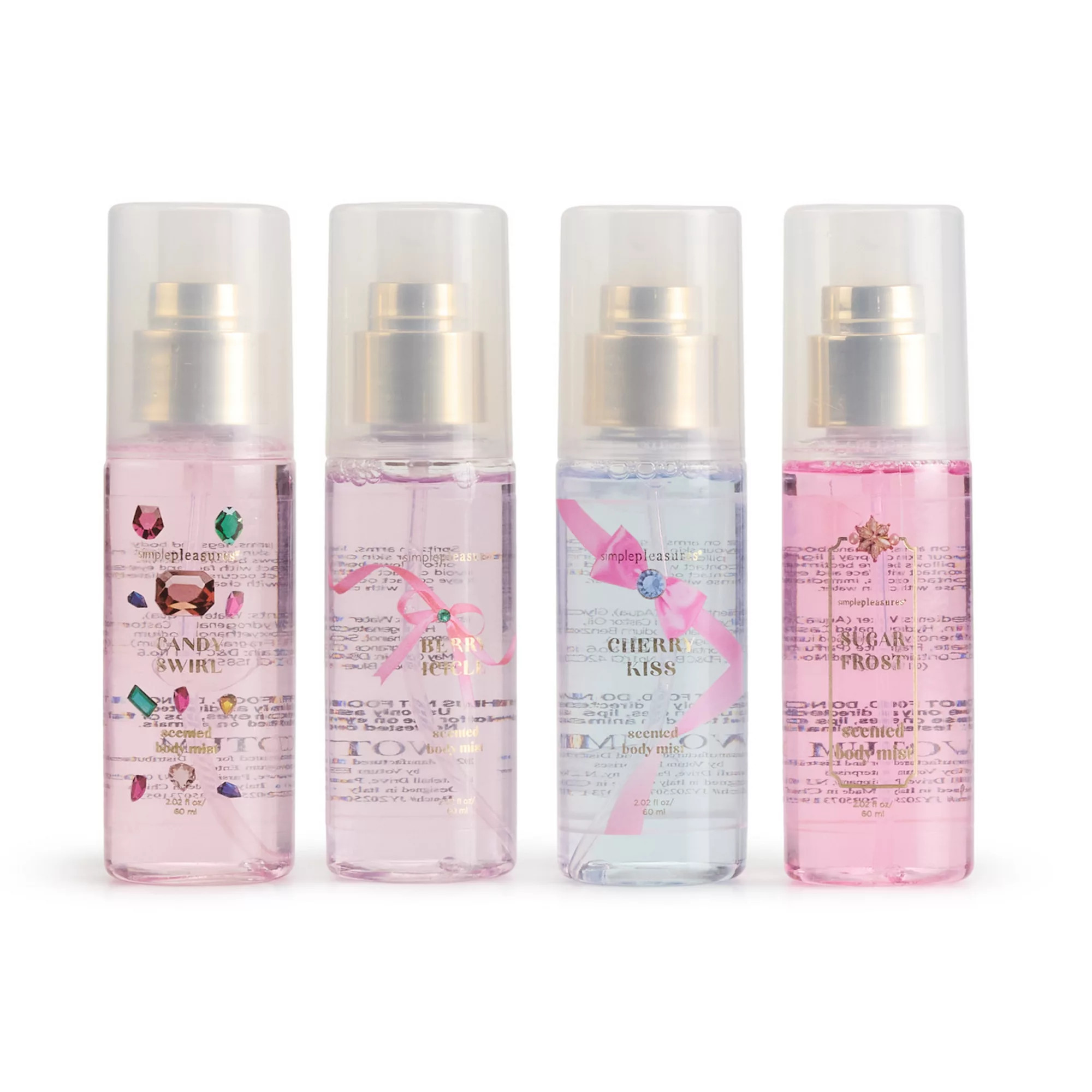 Simple Pleasures 4-pc. Bejeweled Body Mist Set | Kohl's