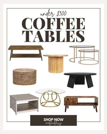 Spruce up your living room on any budget with these coffee table finds under $300! Shop Wayfair’s big furniture sale for deals on these and more!
#wayfair #salealert #coffeetable #livingroomfurniture #furniture

#LTKhome #LTKsalealert