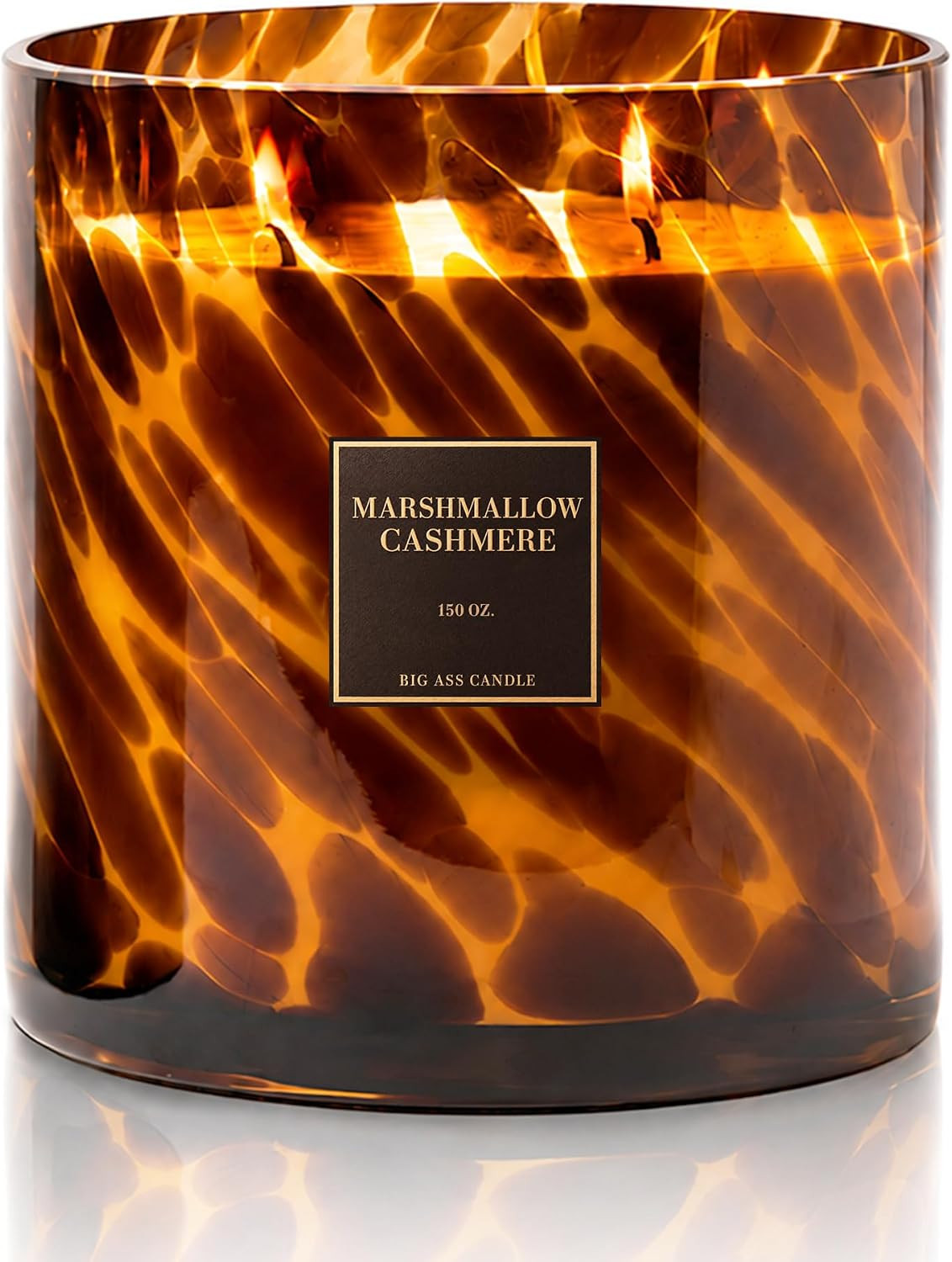 | Huge 10lb Luxury Candle, 150oz, 500 Hours | Marshmallow Cashmere | Marshmallow, Cashmere Musk, Vanilla | Natural Coconut-Soy Wax | by Big Ass Luxuries | As Seen On Shark Tank | Amazon (US)