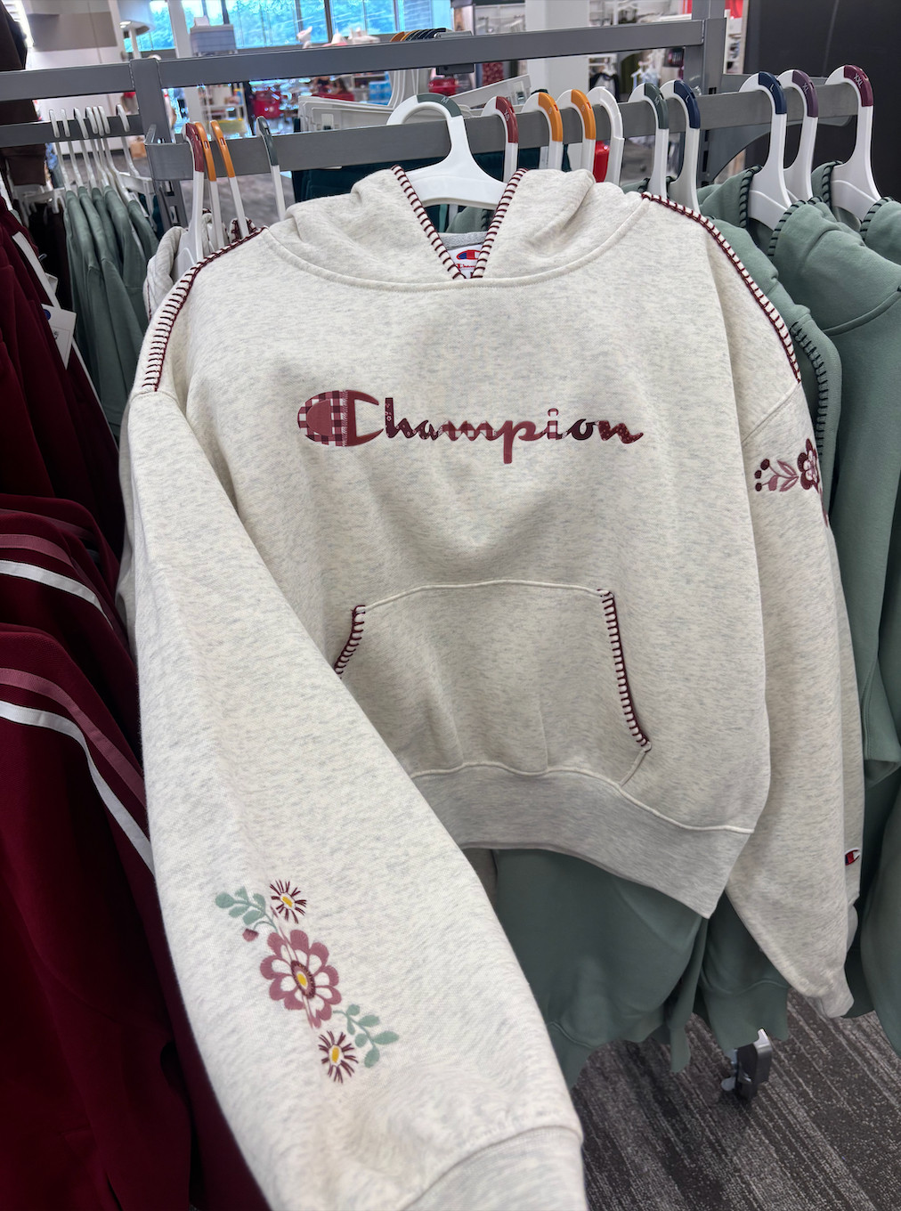 The cutest floral Champion hoodie from Target!  

 #LTKootd #LTKfitnessgoals #LTKActive