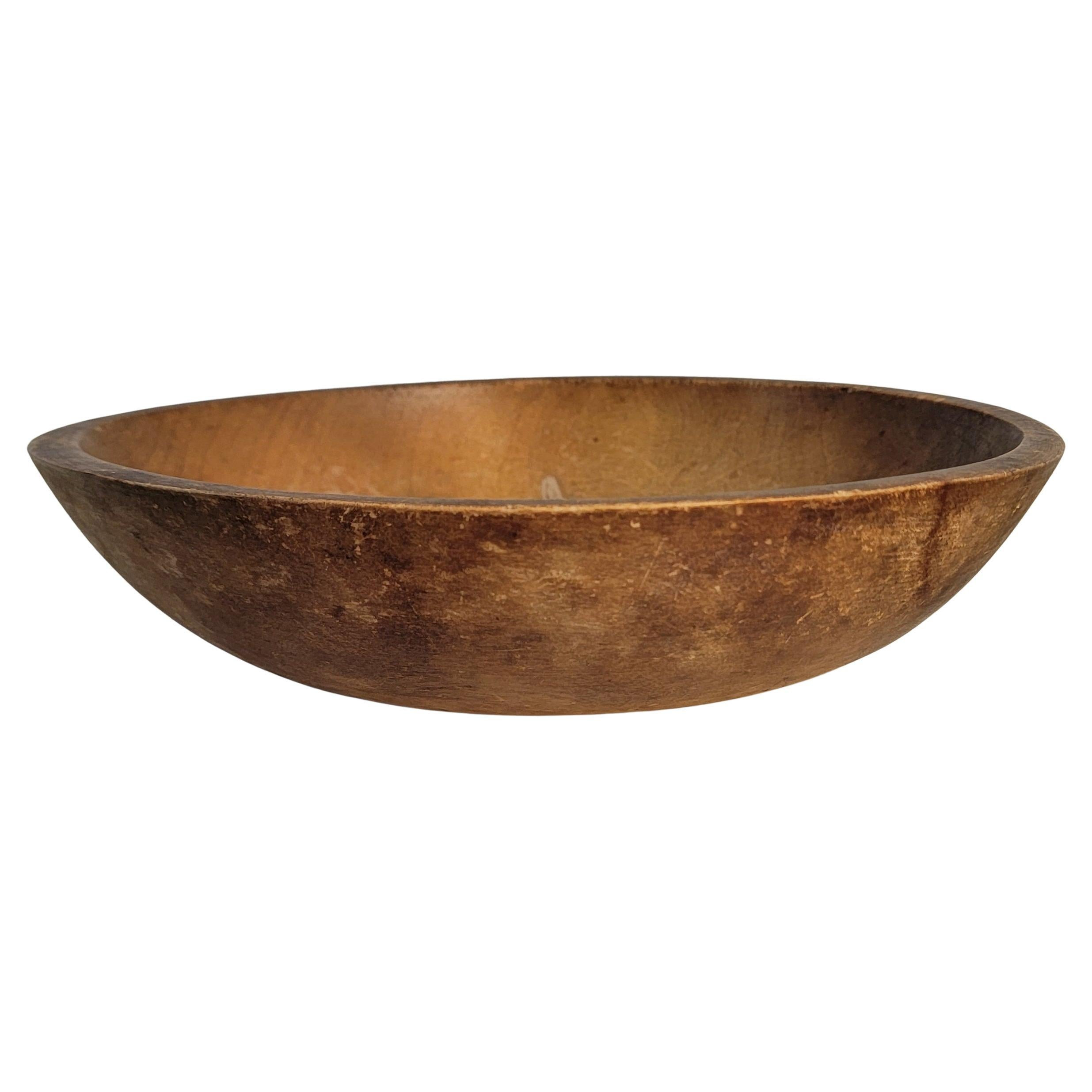 19Thc Hand Carved Wooden Bowl | 1stDibs